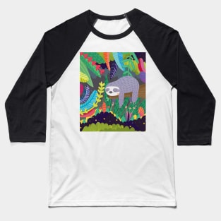 Sloth in nature Baseball T-Shirt